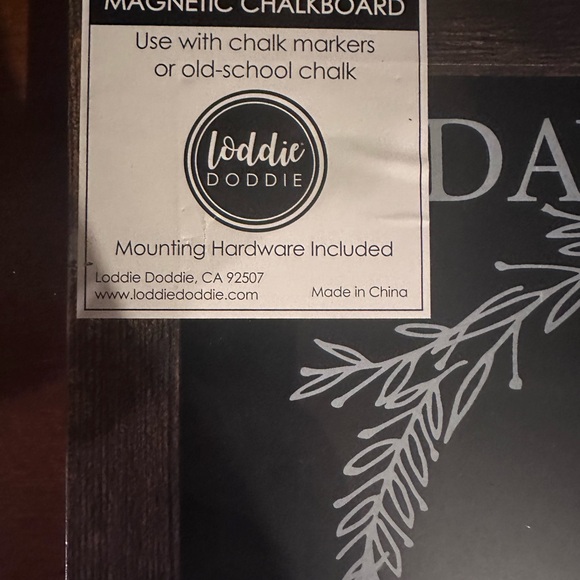 Magnetic Chalkboard Christmas Countdown - Picture 4 of 5